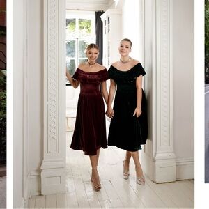 Hill House Akilah Nap Dress in Burgundy Velvet